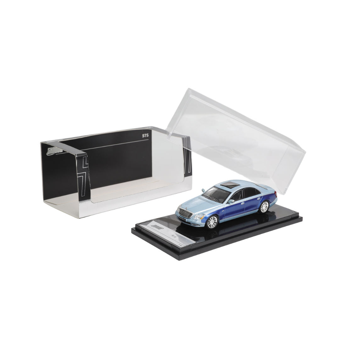 Premium scale diecast model car – *PRE-ORDER* Mercedes-Benz Maybach 57S, 1:64 Scale (Blue) Collectible