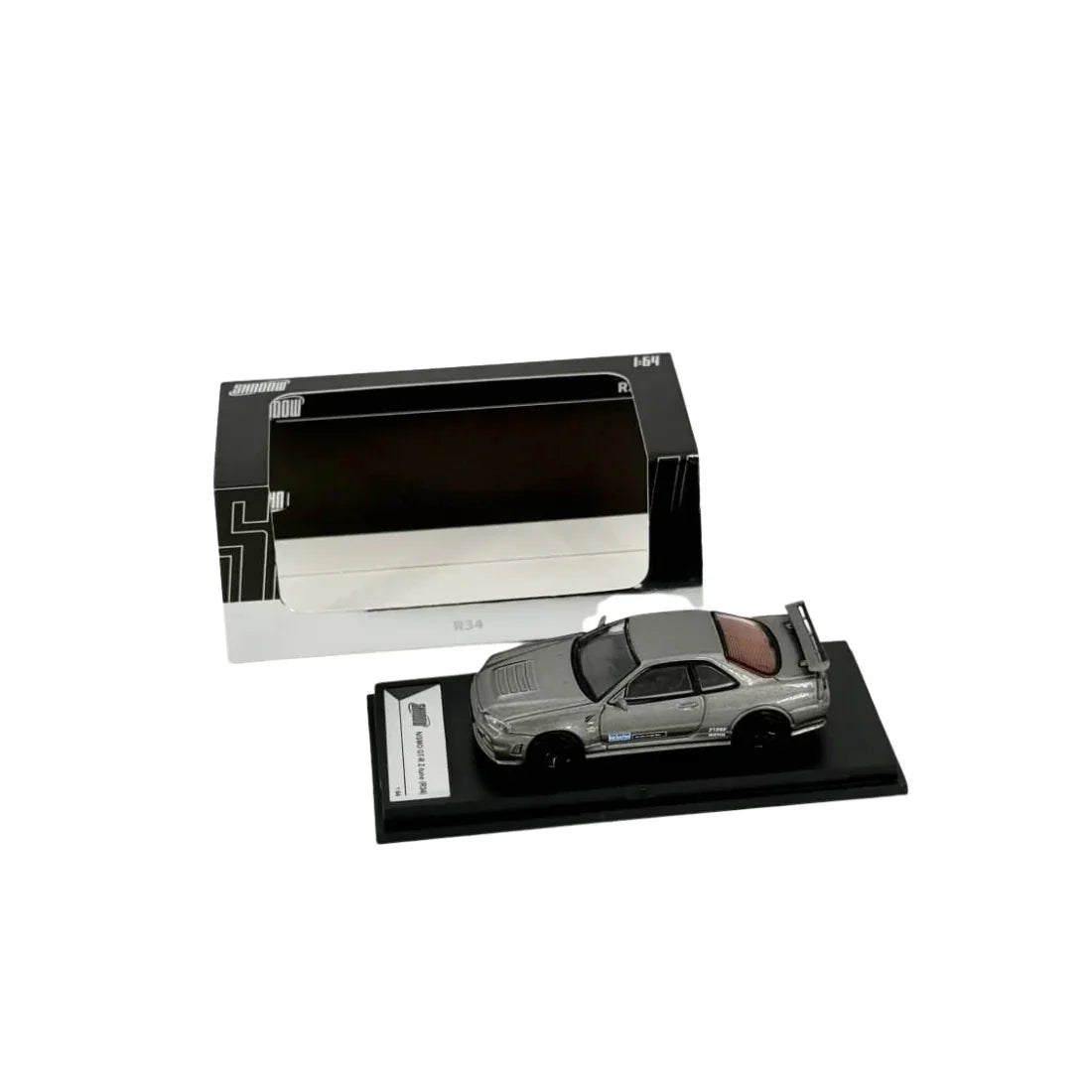 Premium scale diecast model car – *PRE-ORDER* Nismo GT-R (R34) Z-Tune, 1:64 Scale (Grey) Collectible