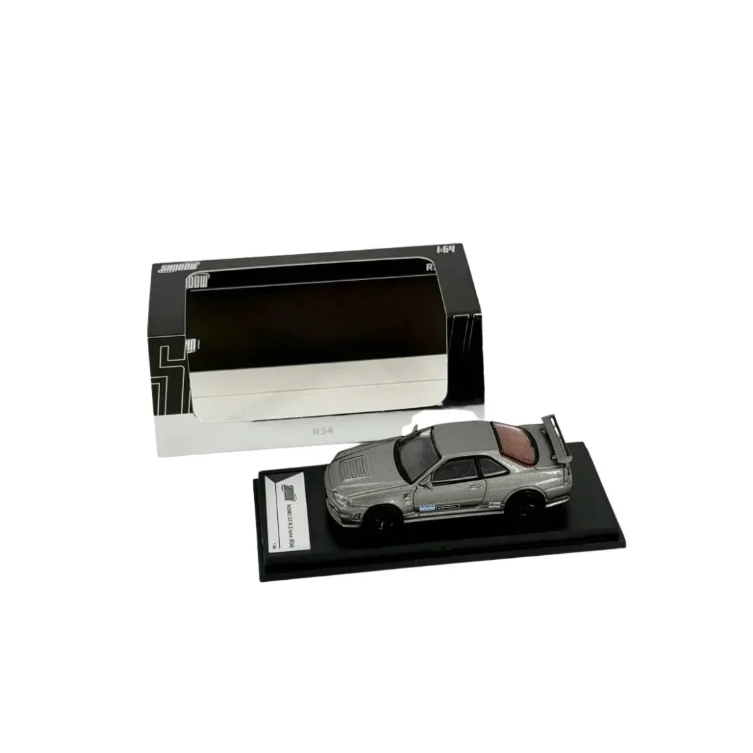 Premium scale diecast model car – *PRE-ORDER* Nismo GT-R (R34) Z-Tune, 1:64 Scale (Grey) Collectible