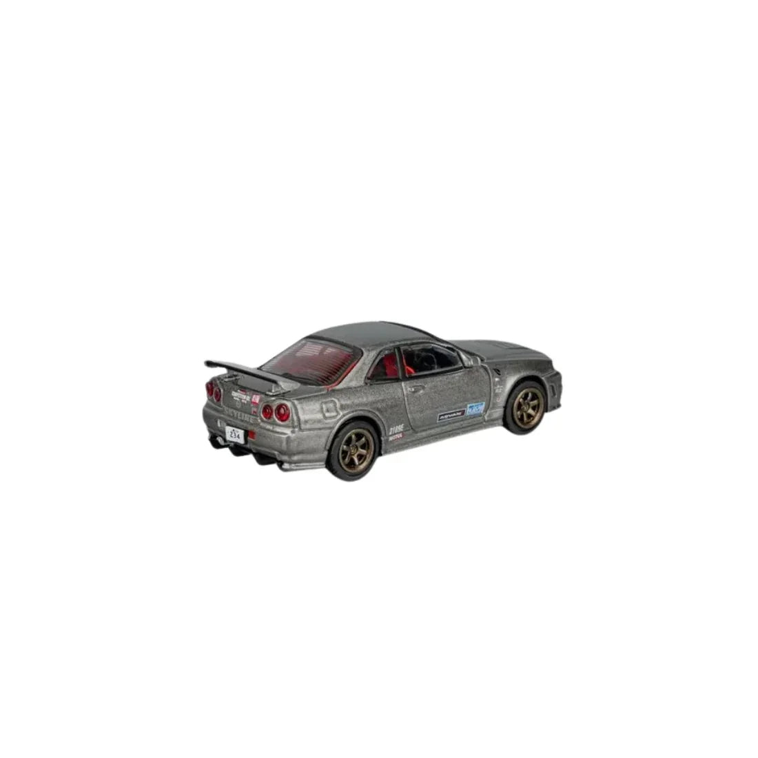 Premium scale diecast model car – *PRE-ORDER* Nismo GT-R (R34) Z-Tune, 1:64 Scale (Grey) Collectible