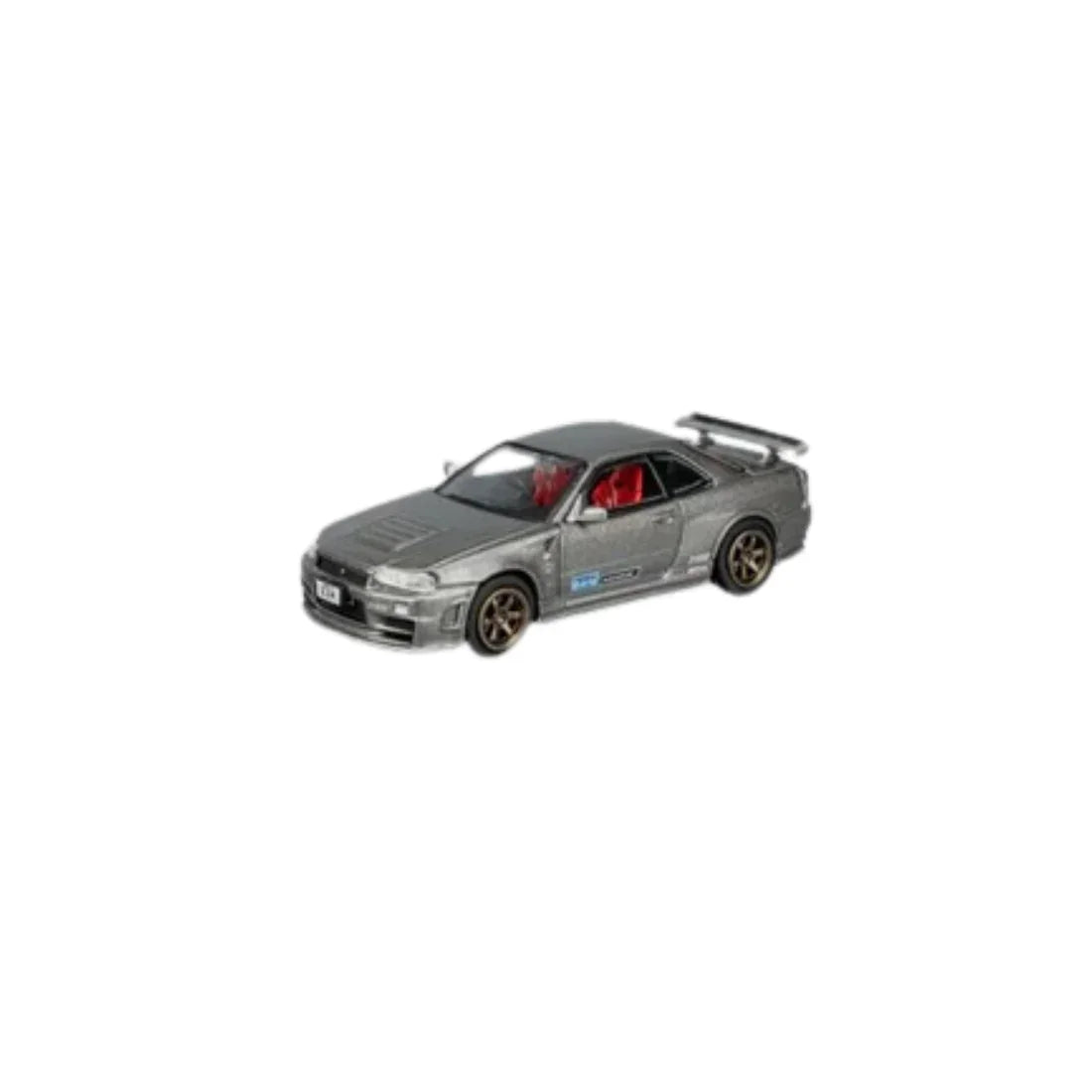 Premium scale diecast model car – *PRE-ORDER* Nismo GT-R (R34) Z-Tune, 1:64 Scale (Grey) Collectible