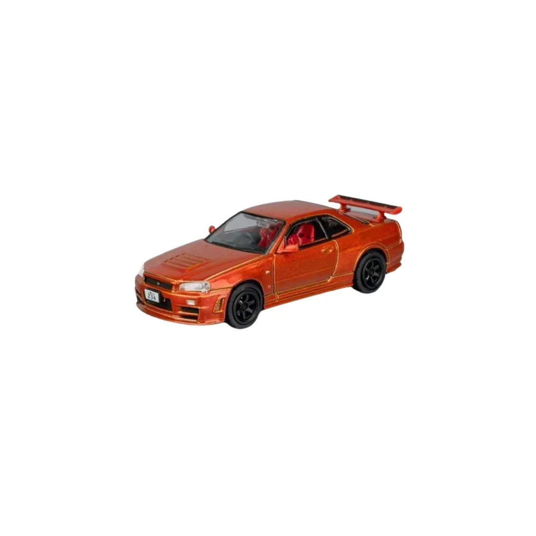 Premium scale diecast model car – *PRE-ORDER* Nismo GT-R (R34) Z-Tune, 1:64 Scale (Orange) Collectible