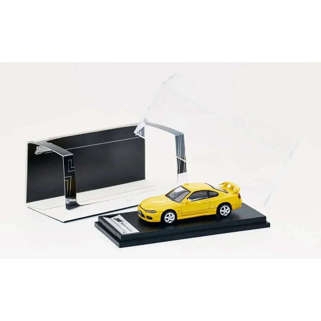 Premium scale diecast model car – *PRE-ORDER* Nissan SIlvia S15, 1:64 Scale (Yellow) Collectible