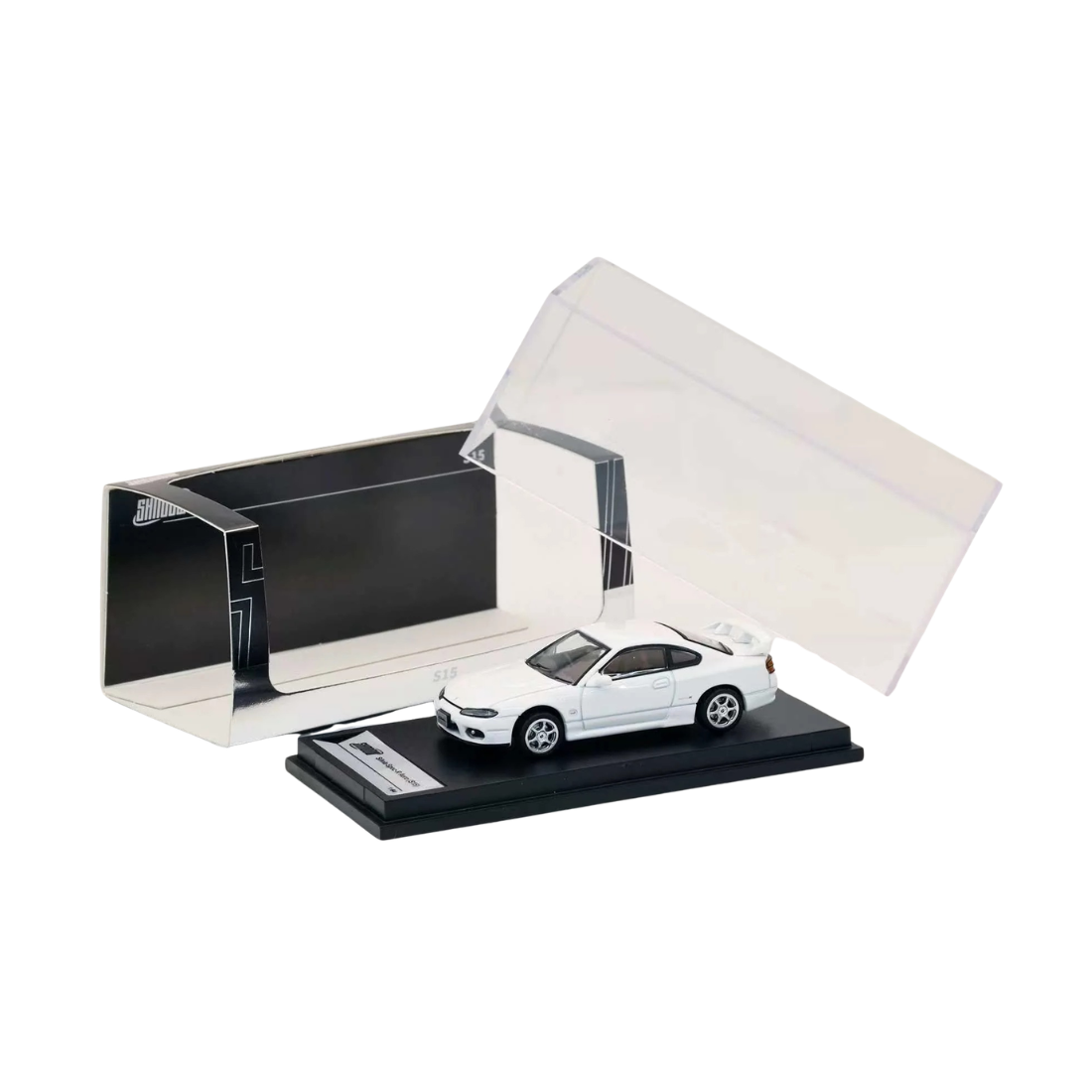 Premium scale diecast model car – *PRE-ORDER* Nissan SIlvia S15, 1:64 Scale (White) Collectible