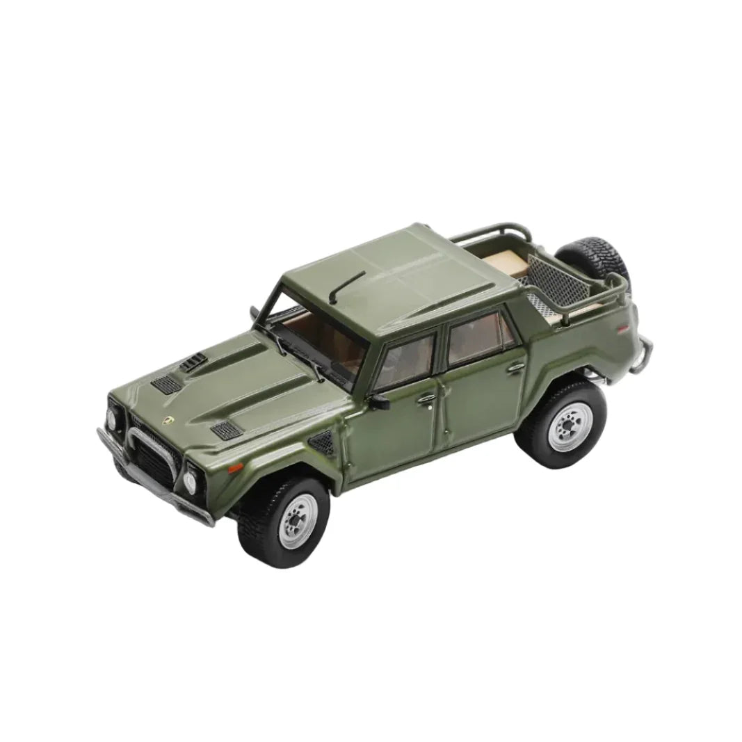 Premium scale diecast model car – Lamborghini LM002 LHD, 1:64 Scale (Green) Collectible