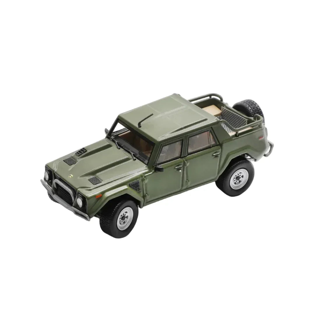 Premium scale diecast model car – Lamborghini LM002 LHD, 1:64 Scale (Green) Collectible