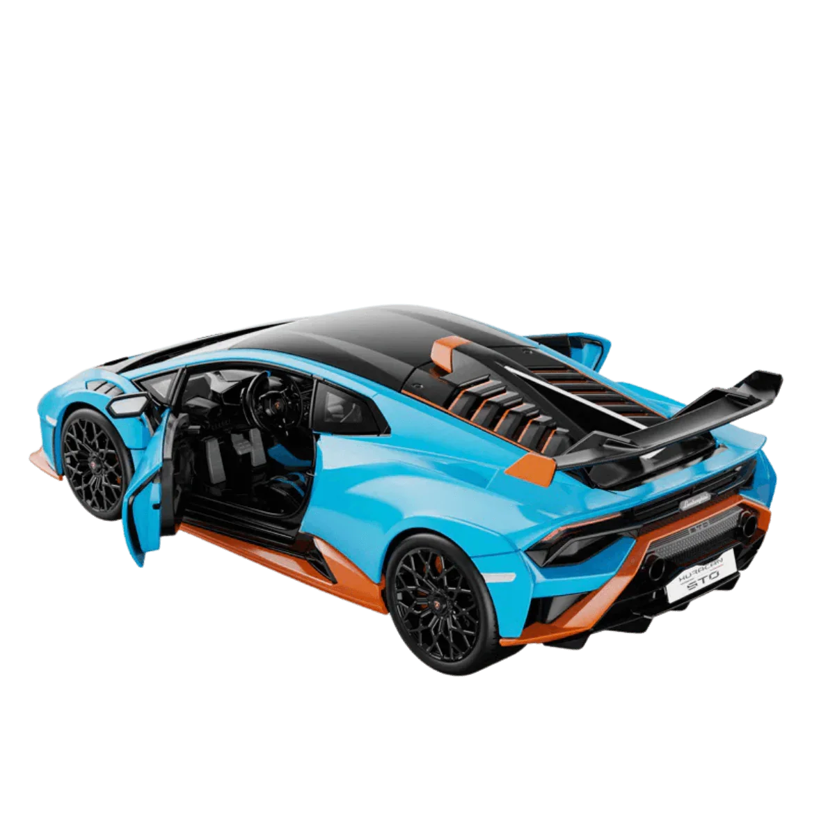 Premium scale diecast model car – Lamborghini Huracan STO, 1:18 Scale (Blue) Collectible