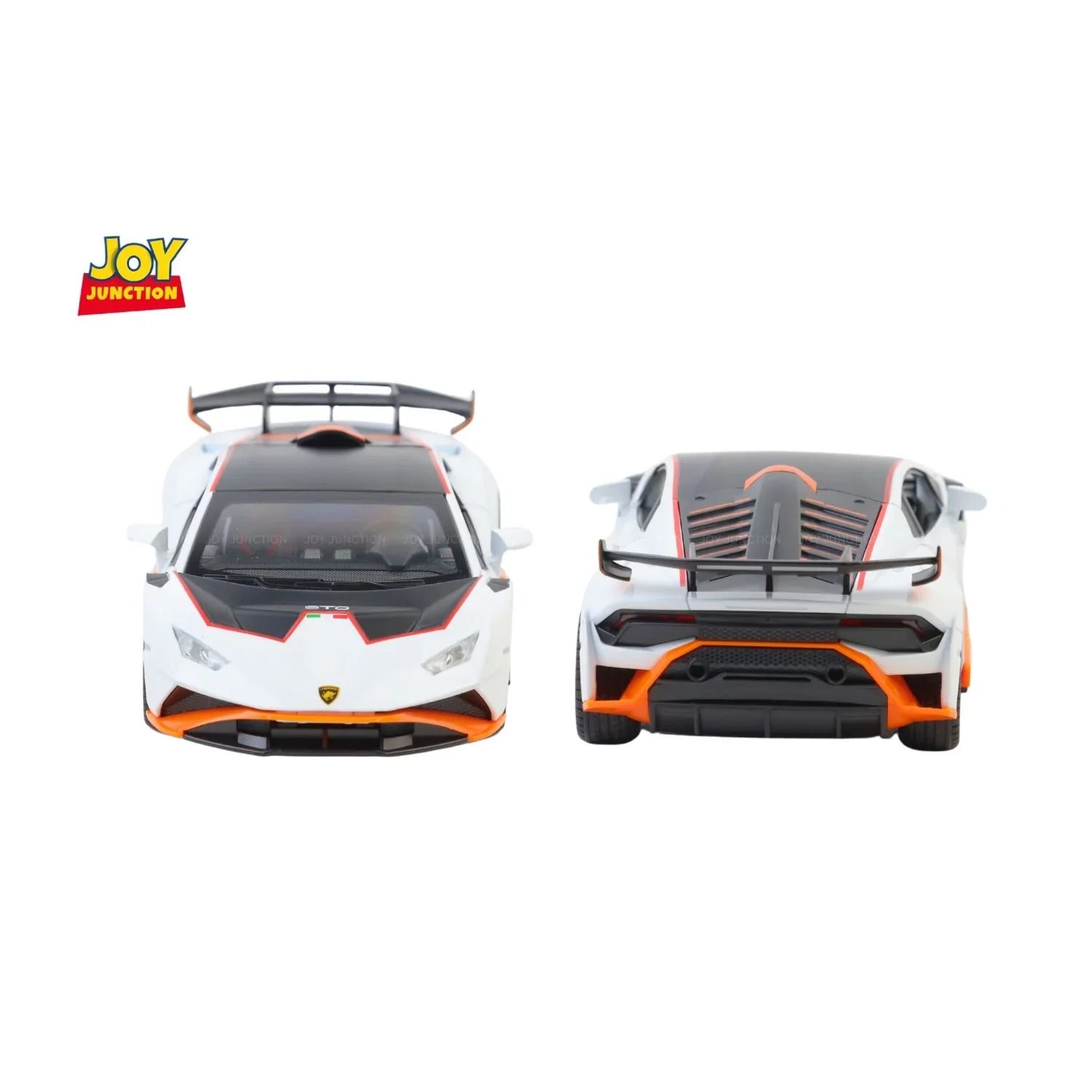 Premium scale diecast model car – Lamborghini Hurracan STO - Light, Sound with Openable Doors, 1:24 Scale (White) Collectible