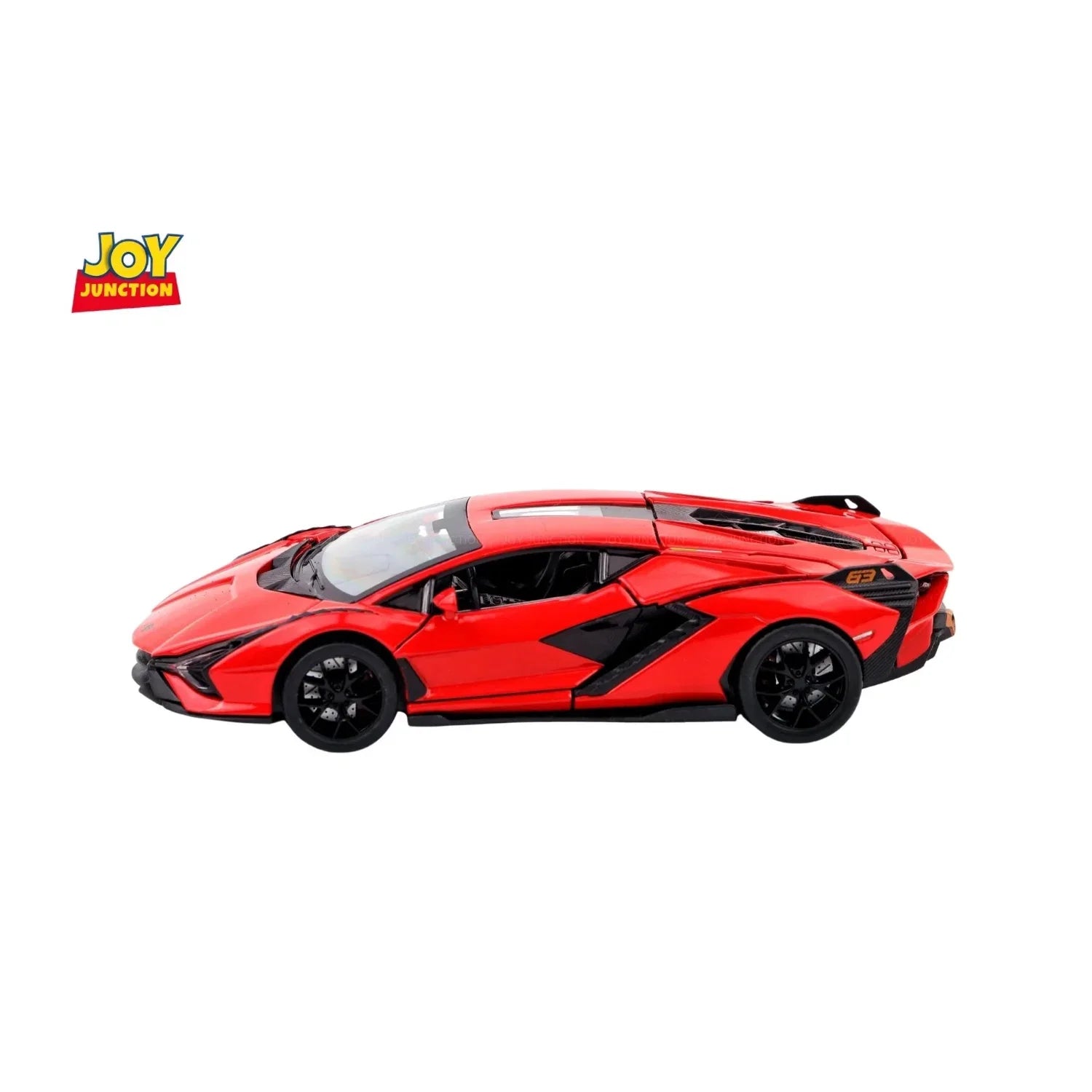 Premium scale diecast model car – Lamborghini Sian FKP 37 - Light, Sound with Openable Doors, 1:32 Scale (Red) Collectible