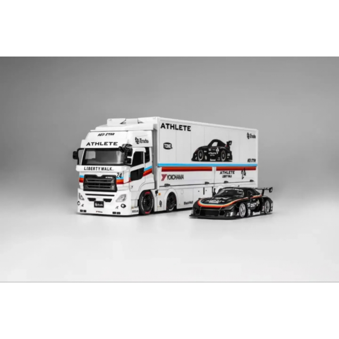 *PRE-ORDER* LB-TRUCKS UD Quon Cargo Truck (Limited to 2999pcs), 1:64 Scale (Athlete White)