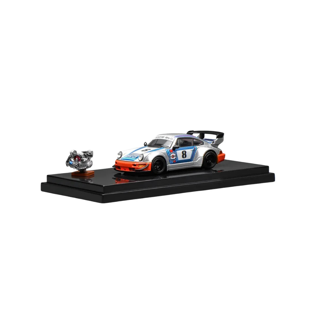 Premium scale diecast model car – *PRE-ORDER* RWB 964 Martini(Chance of Chase Car), 1:64 Scale Collectible