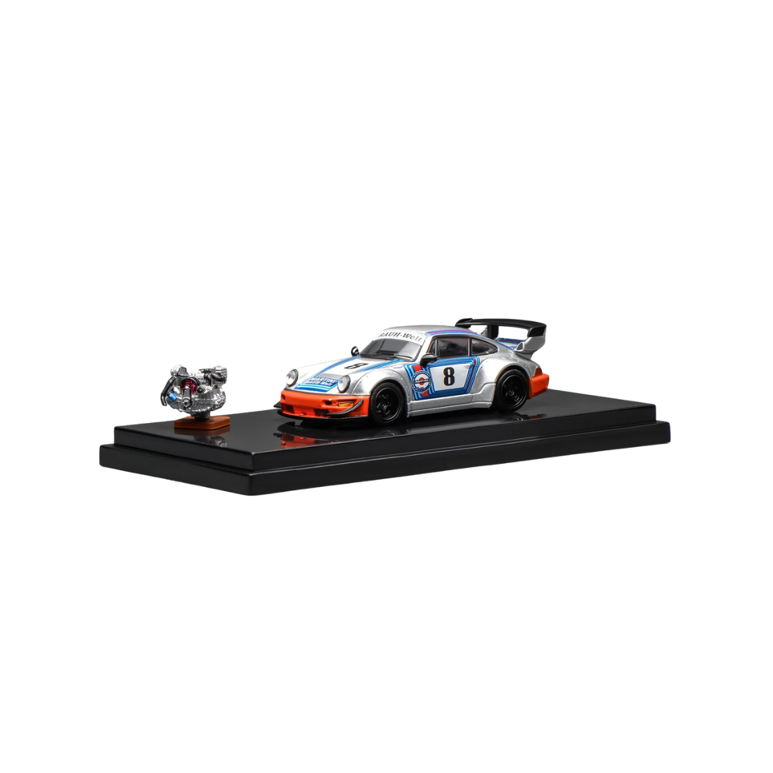 Premium scale diecast model car – *PRE-ORDER* RWB 964 Martini(Chance of Chase Car), 1:64 Scale Collectible