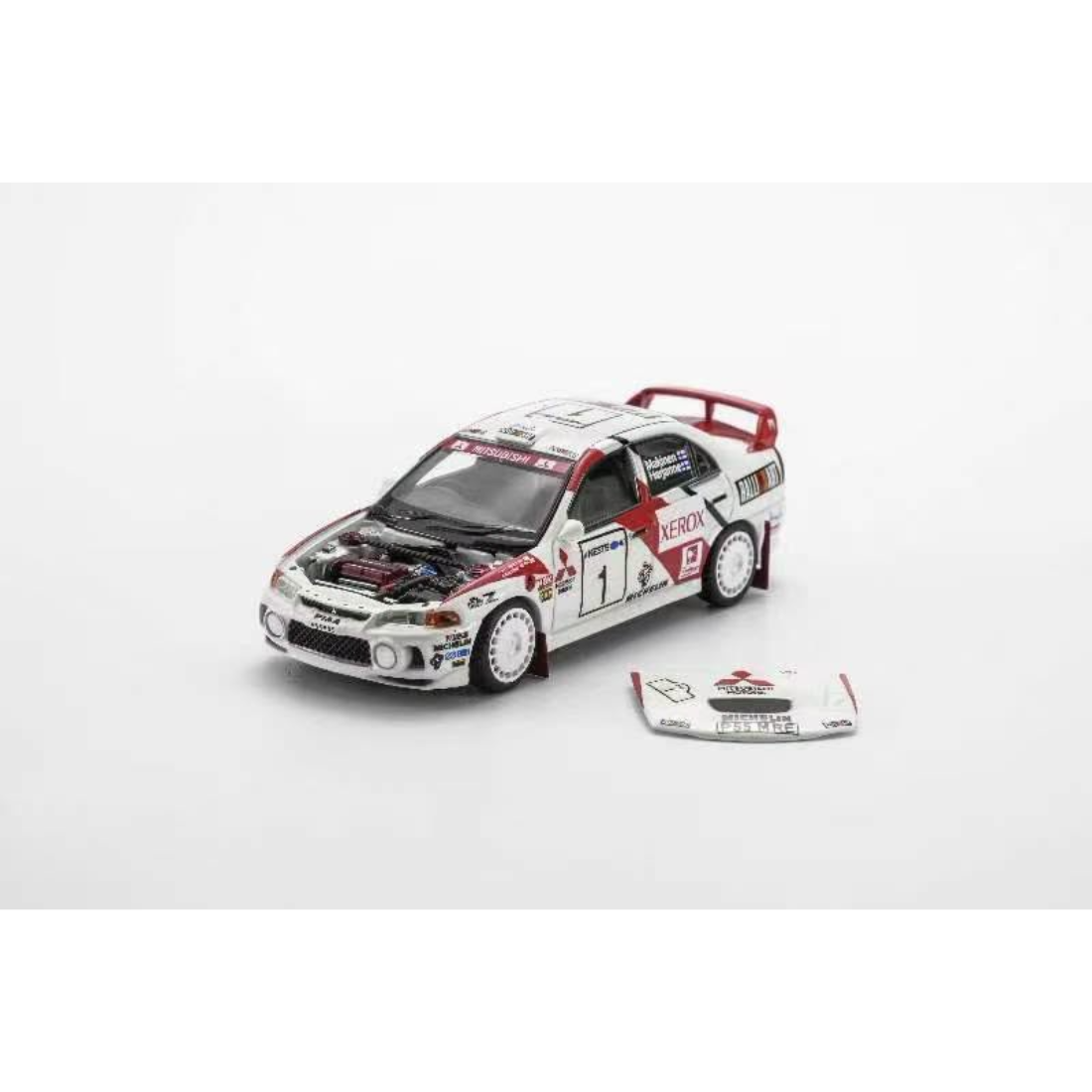*PRE-ORDER* Mitsubishi Lancer Evolution IV GSR Finland Rally Winner 1997, 1:64 Scale
