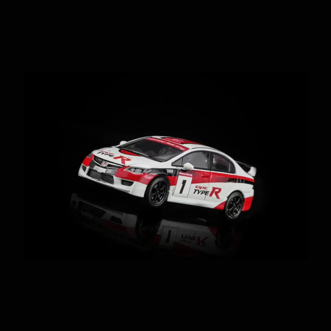 *PRE-ORDER* Honda Civic TYPE R (FD2) #1 2012 Japan One Make Race (Magnic Engine Hood - Removable), 1:64 Scale