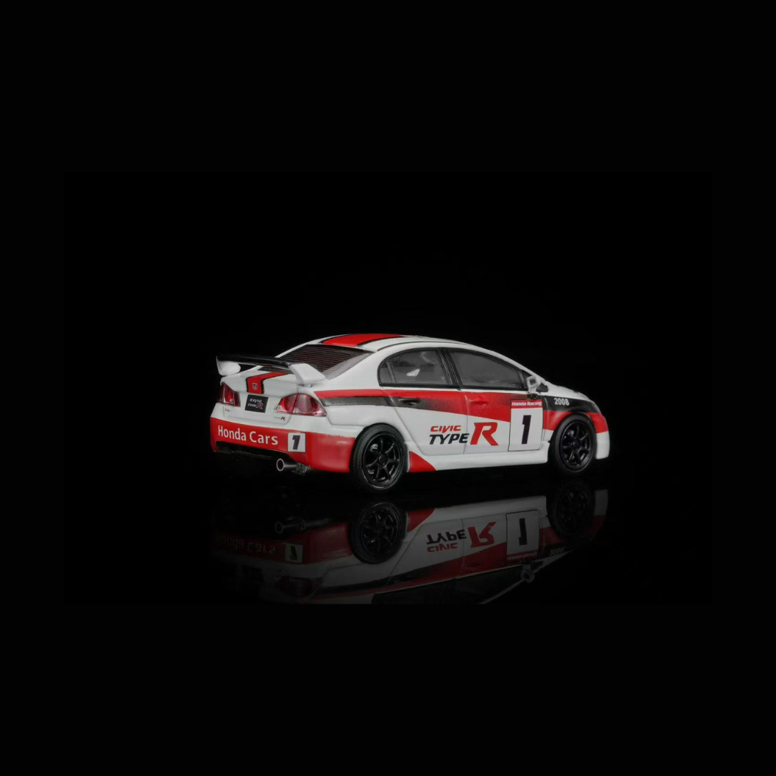 *PRE-ORDER* Honda Civic TYPE R (FD2) #1 2012 Japan One Make Race (Magnic Engine Hood - Removable), 1:64 Scale