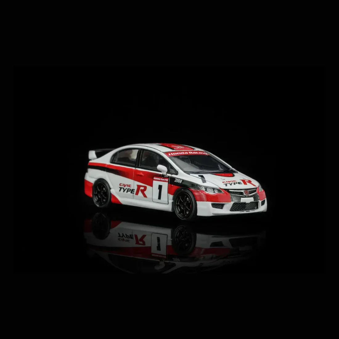 *PRE-ORDER* Honda Civic TYPE R (FD2) #1 2012 Japan One Make Race (Magnic Engine Hood - Removable), 1:64 Scale