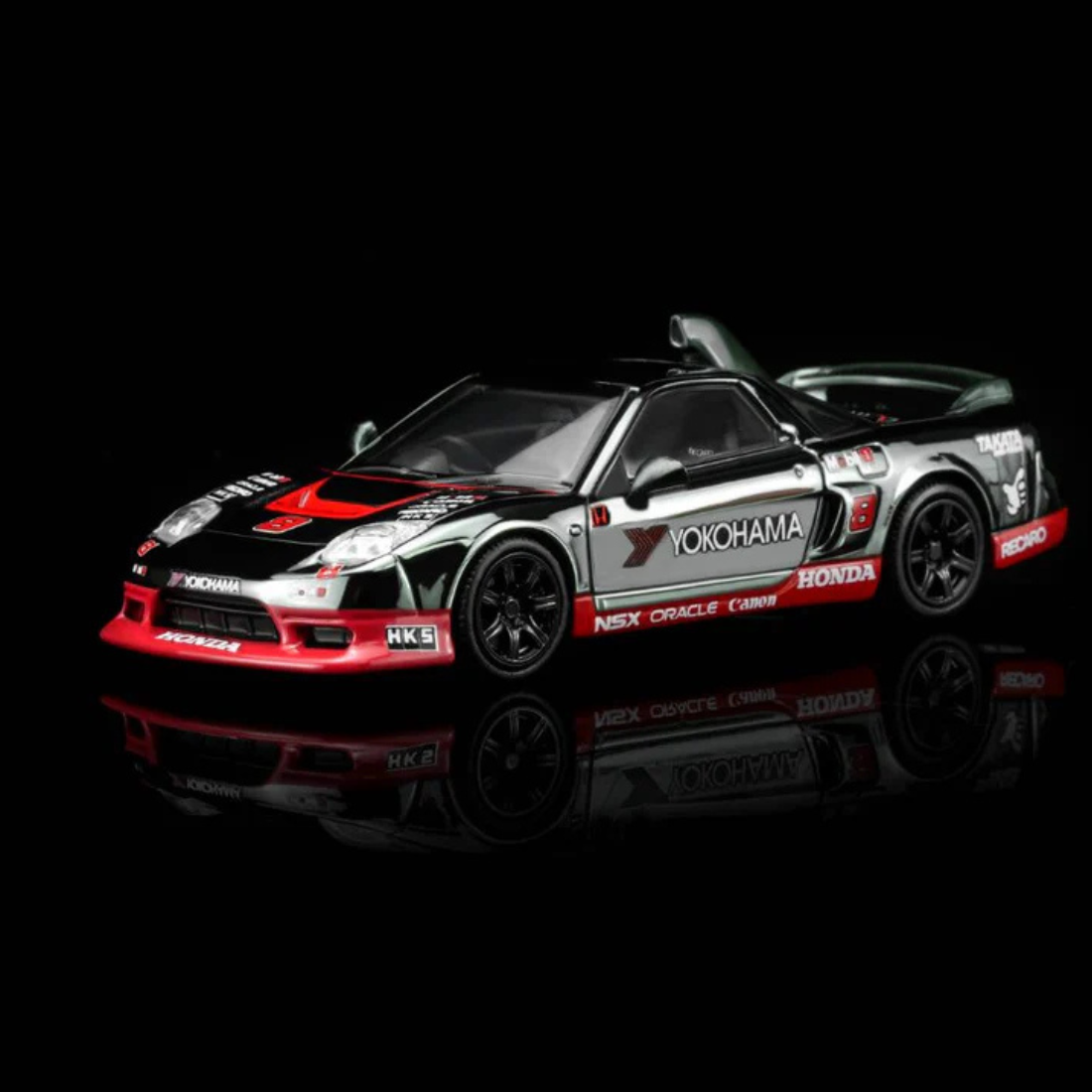 Premium scale diecast model car – *PRE-ORDER* Honda NSX-R Custom GT Look Customised, 1:64 Scale (Electroplating Gun Grey) Collectible