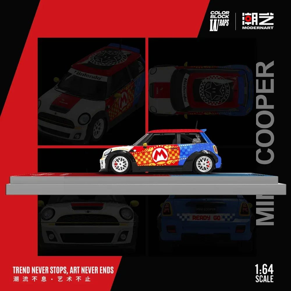 Premium scale diecast model car – *PRE-ORDER* MD-BMW MINI-Mario-Regular Edition, 1:64 Scale Collectible