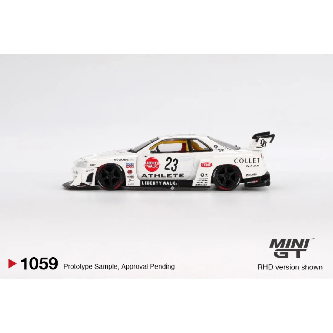 Nissan LB-ER34 Super Silhouette ATHLETE/COLLET, 1:64 Scale