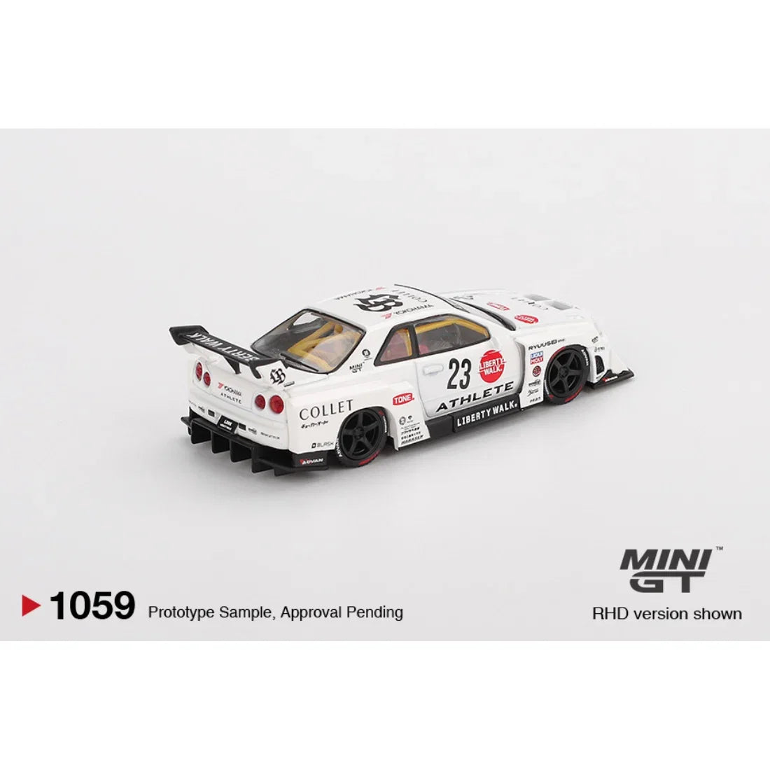 Nissan LB-ER34 Super Silhouette ATHLETE/COLLET, 1:64 Scale