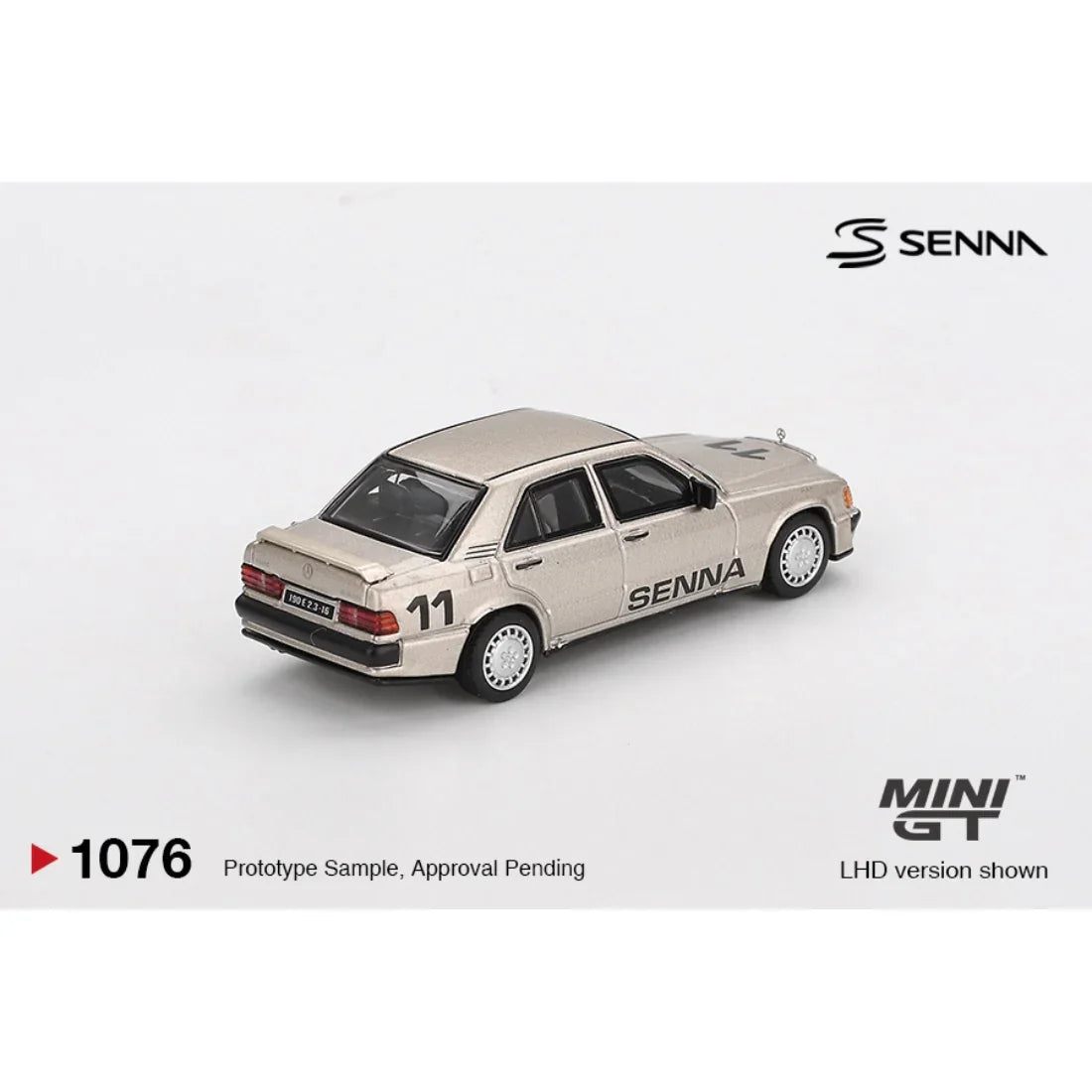 Mercedes-Benz 190 E 2.3-16 #11 Ayrton Senna Nürburgring Race of Champions w/ Figure 1984, 1:64 Scale
