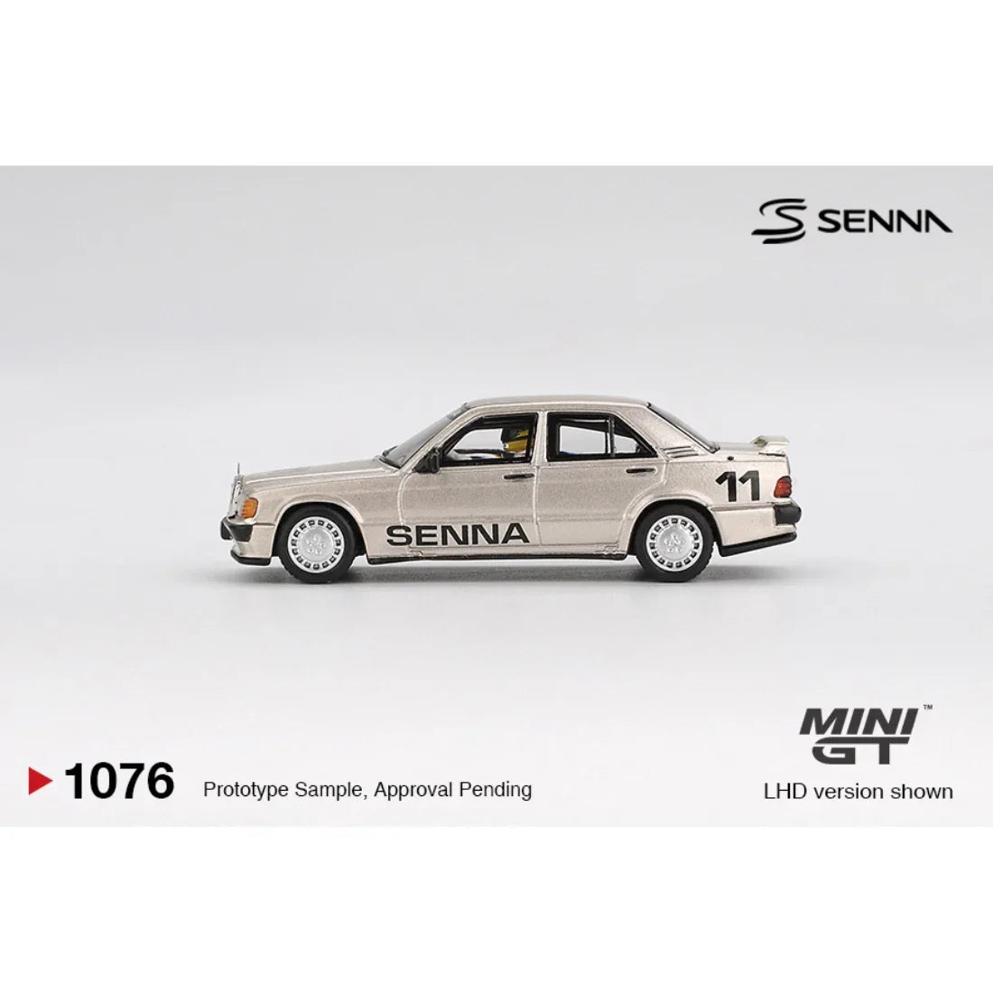 Mercedes-Benz 190 E 2.3-16 #11 Ayrton Senna 1984 Nürburgring Race of Champions w/ Figure , 1:64 Scale