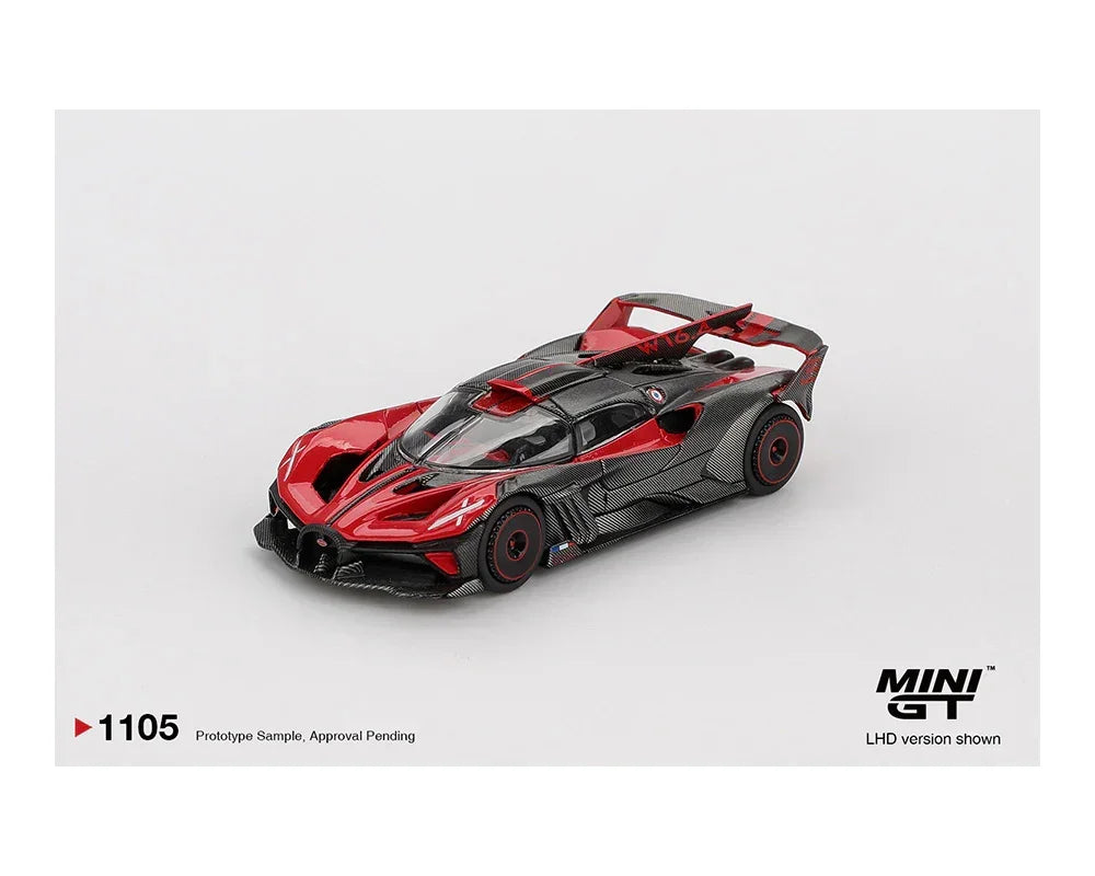 Premium scale diecast model car – Bugatti Bolide, 1:64 Scale (Red) Collectible