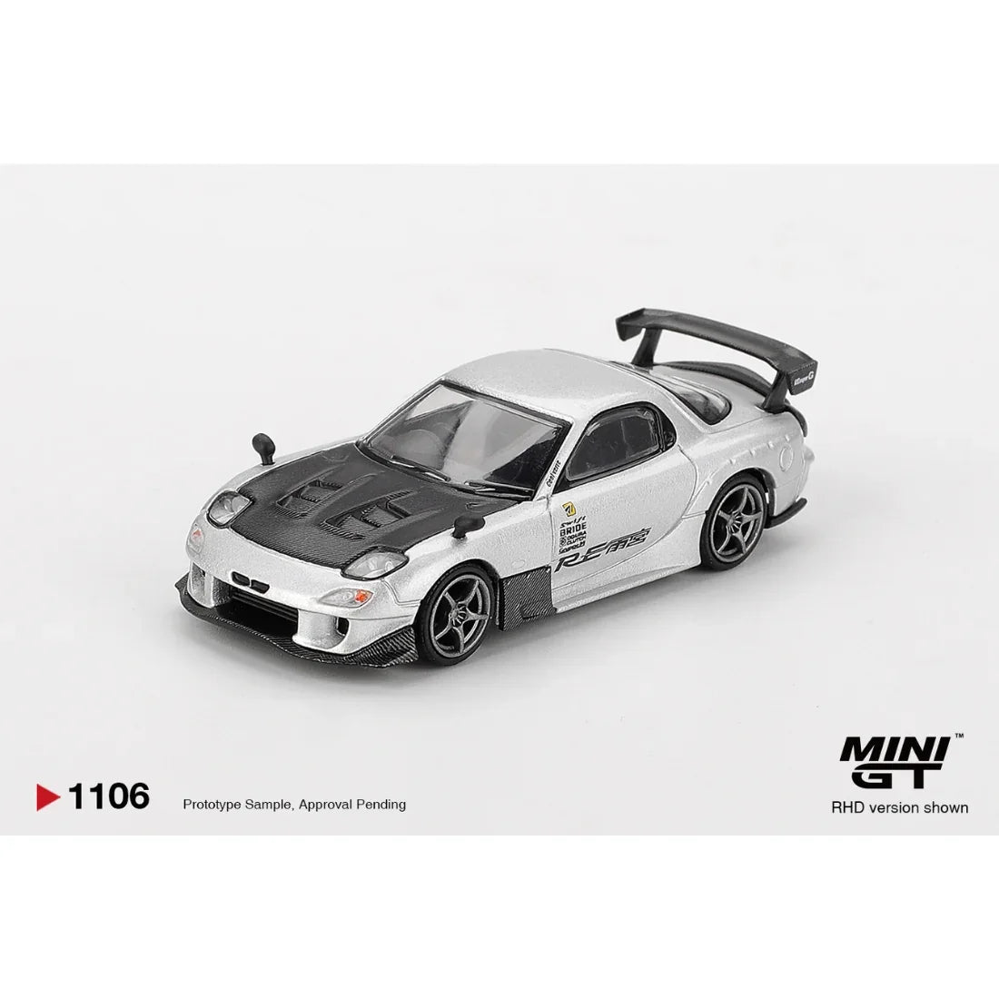 Mazda RX-7 RE-Amemiya , 1:64 Scale (Silver Metallic)