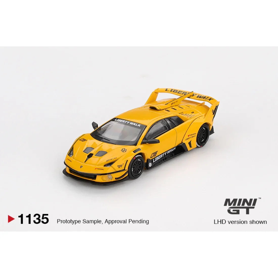 Lamborghini LB-Silhouette Works Murcielago GT EVO, 1:64 Scale (Yellow)