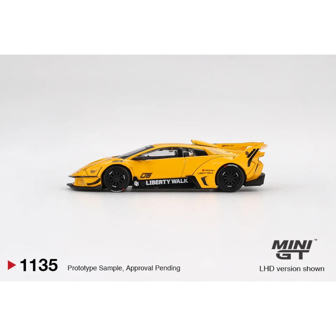 Lamborghini LB-Silhouette Works Murcielago GT EVO, 1:64 Scale (Yellow)
