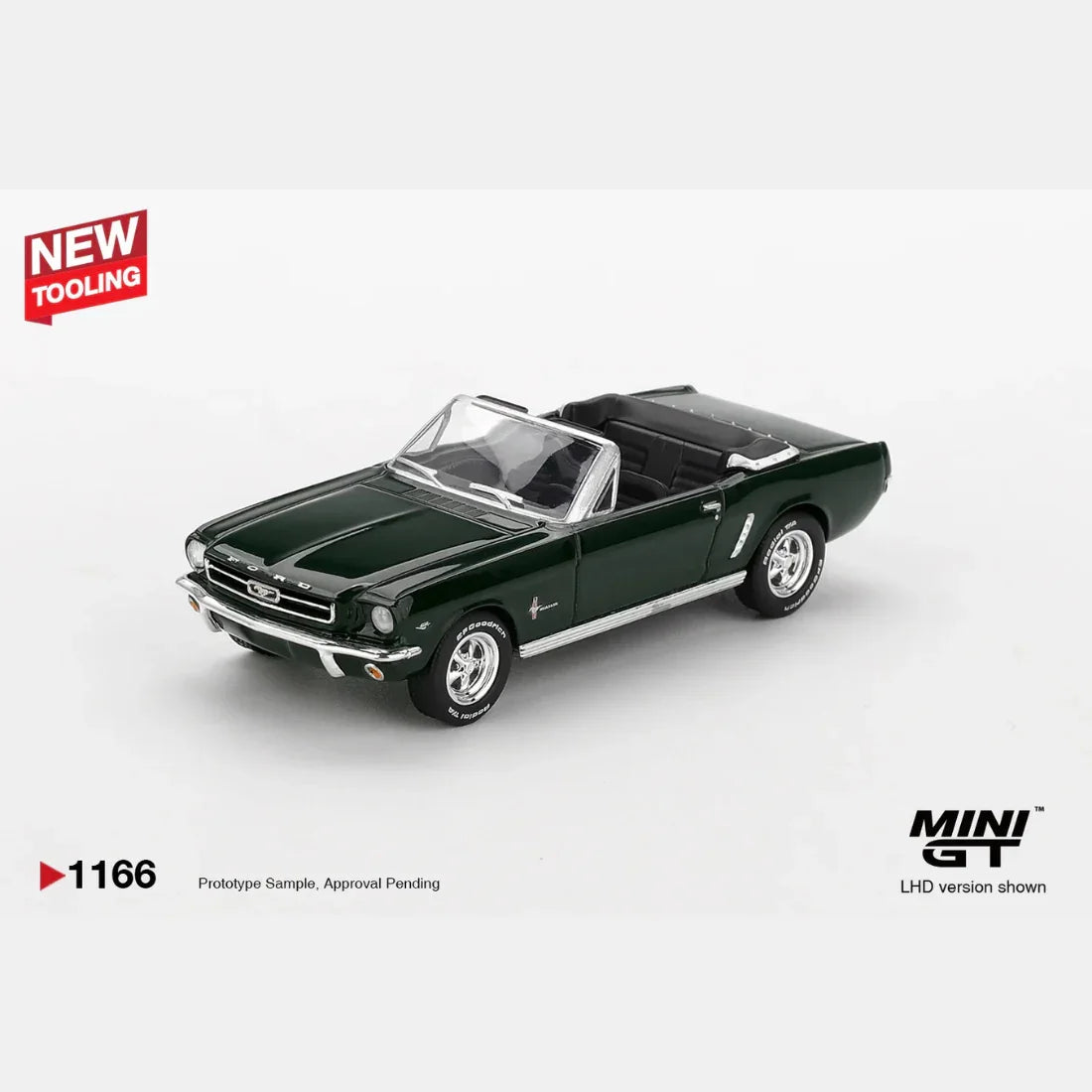 Ford Mustang Convertaible 1964, 1:64 Scale (Highland Green)