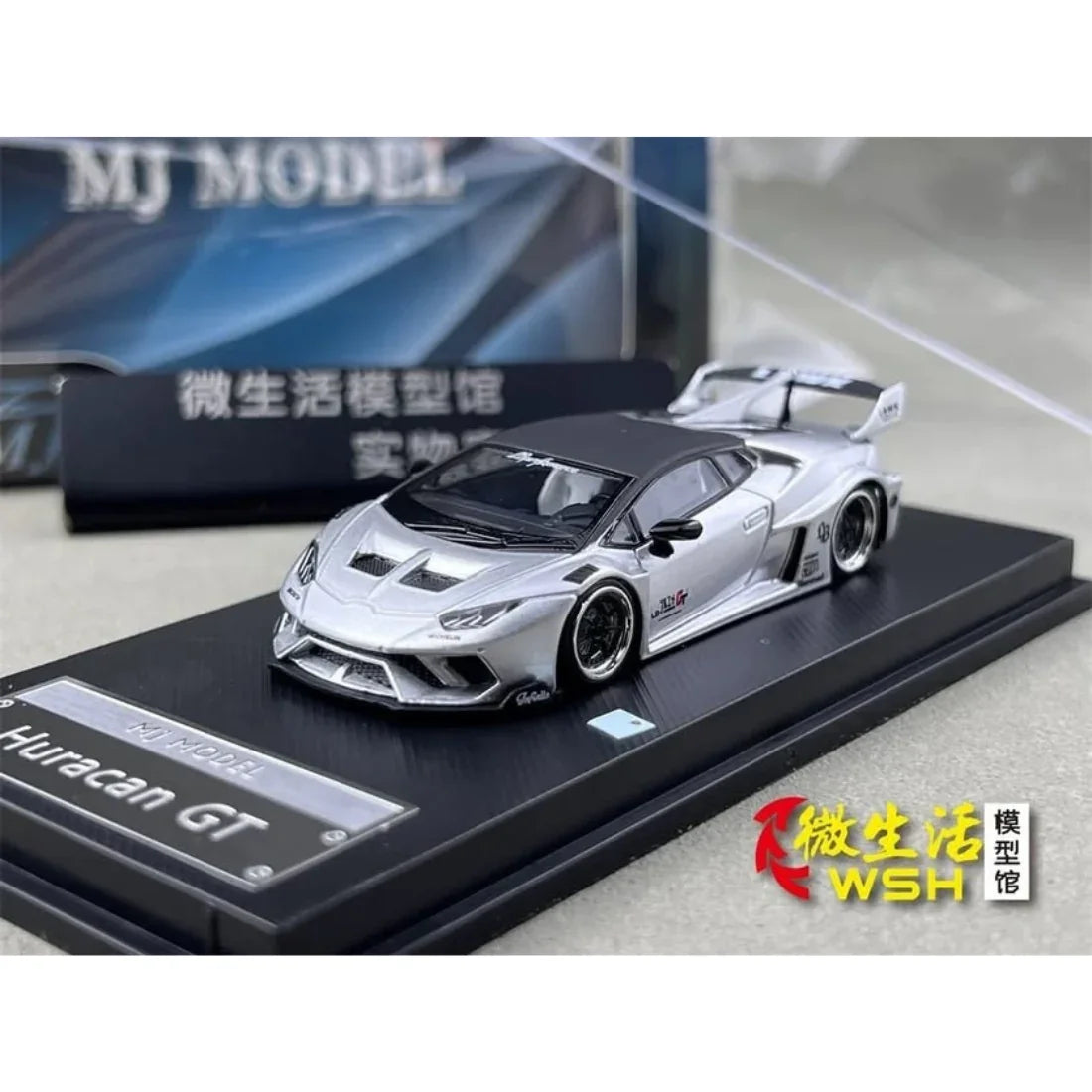 Lamborghini LBWK Huracan GT, 1:64 Scale (Silver)