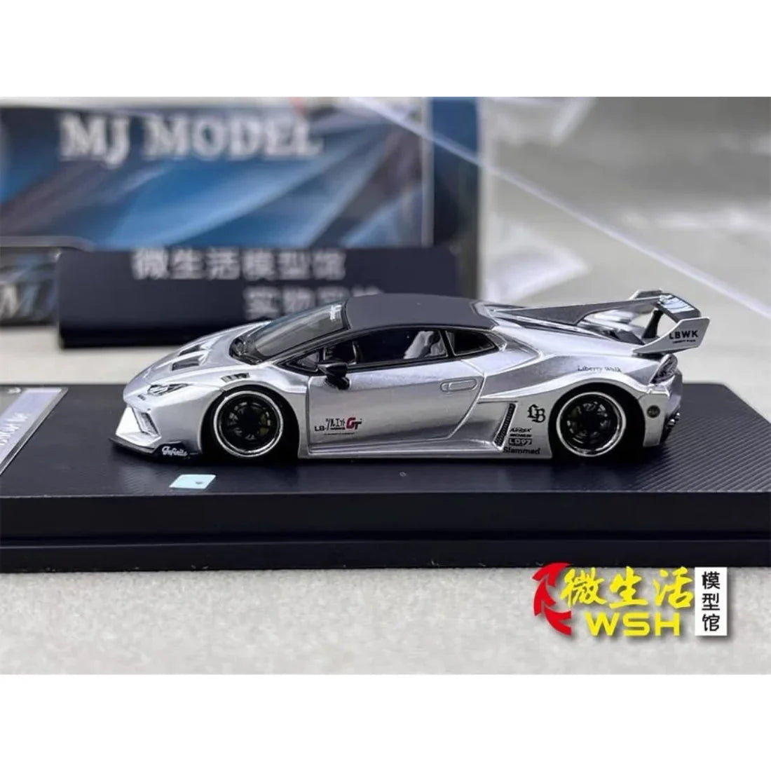 Lamborghini LBWK Huracan GT, 1:64 Scale (Silver)
