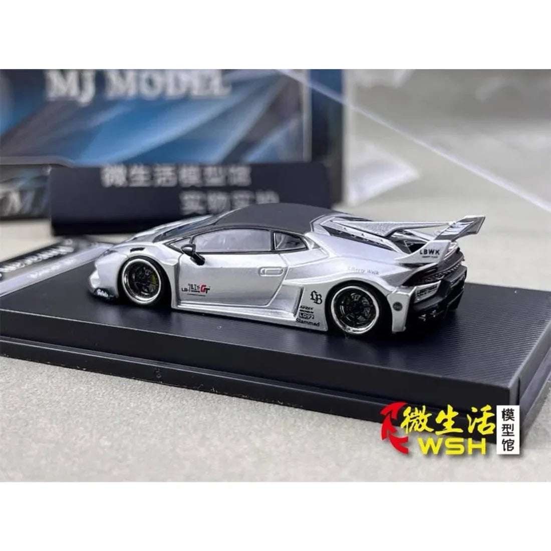 Lamborghini LBWK Huracan GT, 1:64 Scale (Silver)
