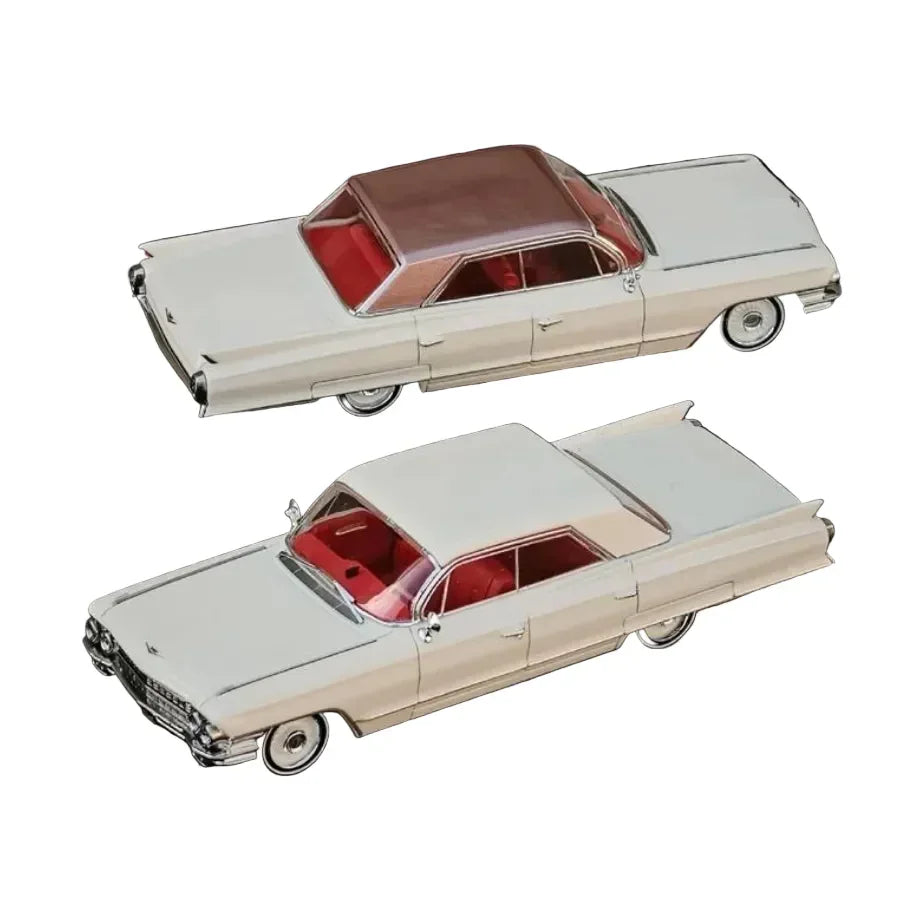 Premium scale diecast model car – Cadillac Deville 1962 Limited to 666, 1:64 Scale (Ivory) Collectible