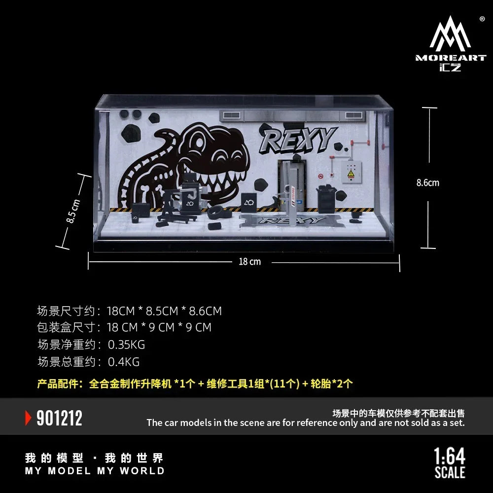 Premium scale diecast model car – *PRE-ORDER* Bone Dragon Painting Maintenance Room Diorama, 1:64 Scale Collectible