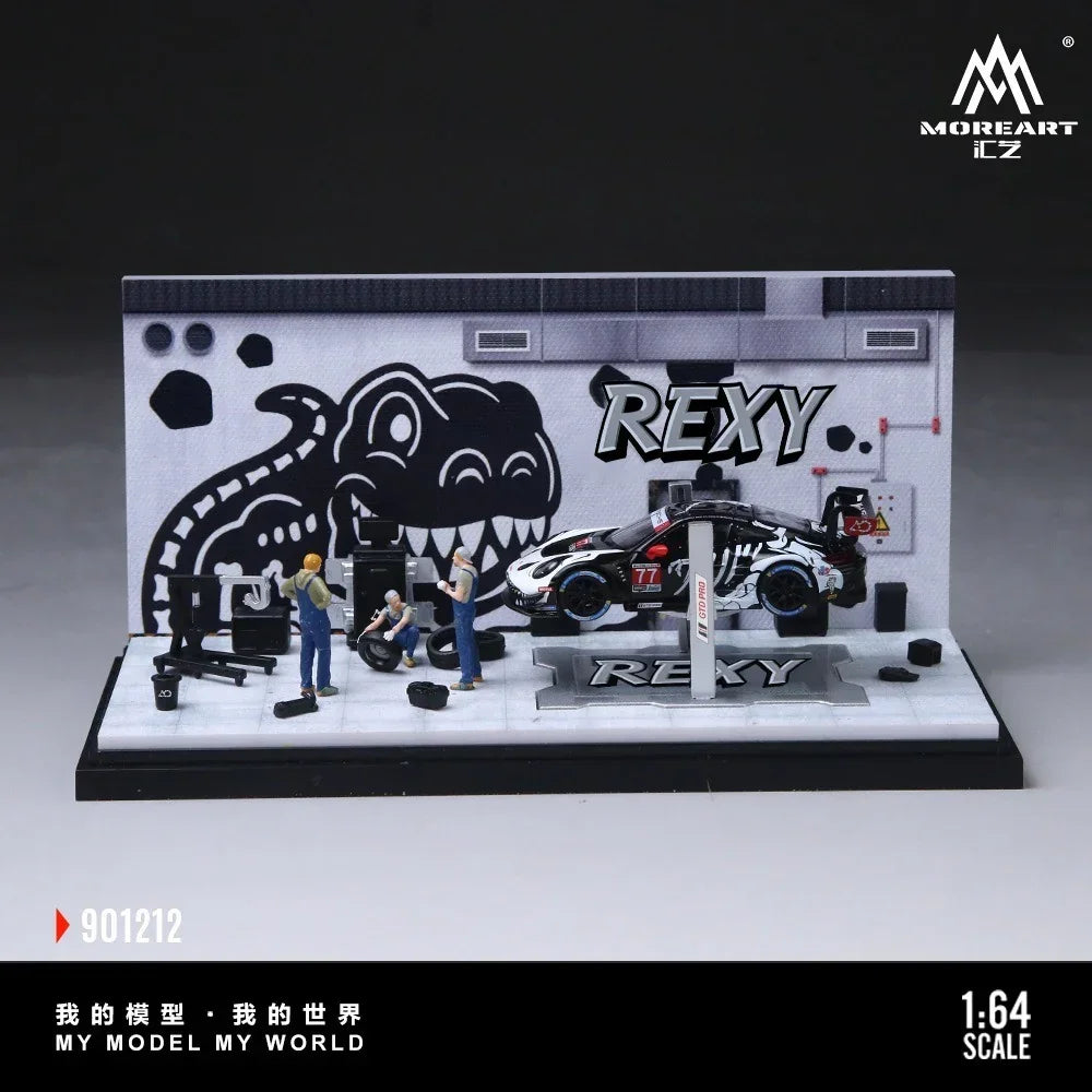 Premium scale diecast model car – *PRE-ORDER* Bone Dragon Painting Maintenance Room Diorama, 1:64 Scale Collectible