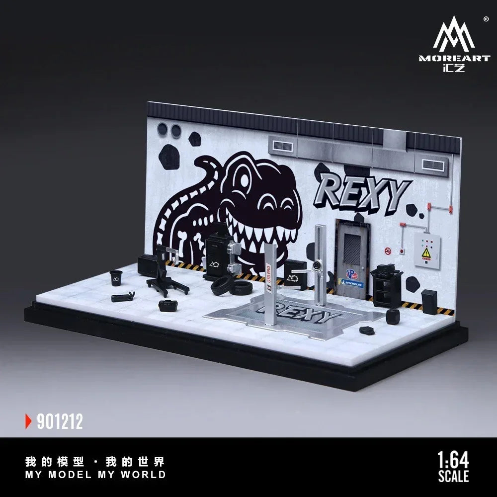 Premium scale diecast model car – *PRE-ORDER* Bone Dragon Painting Maintenance Room Diorama, 1:64 Scale Collectible