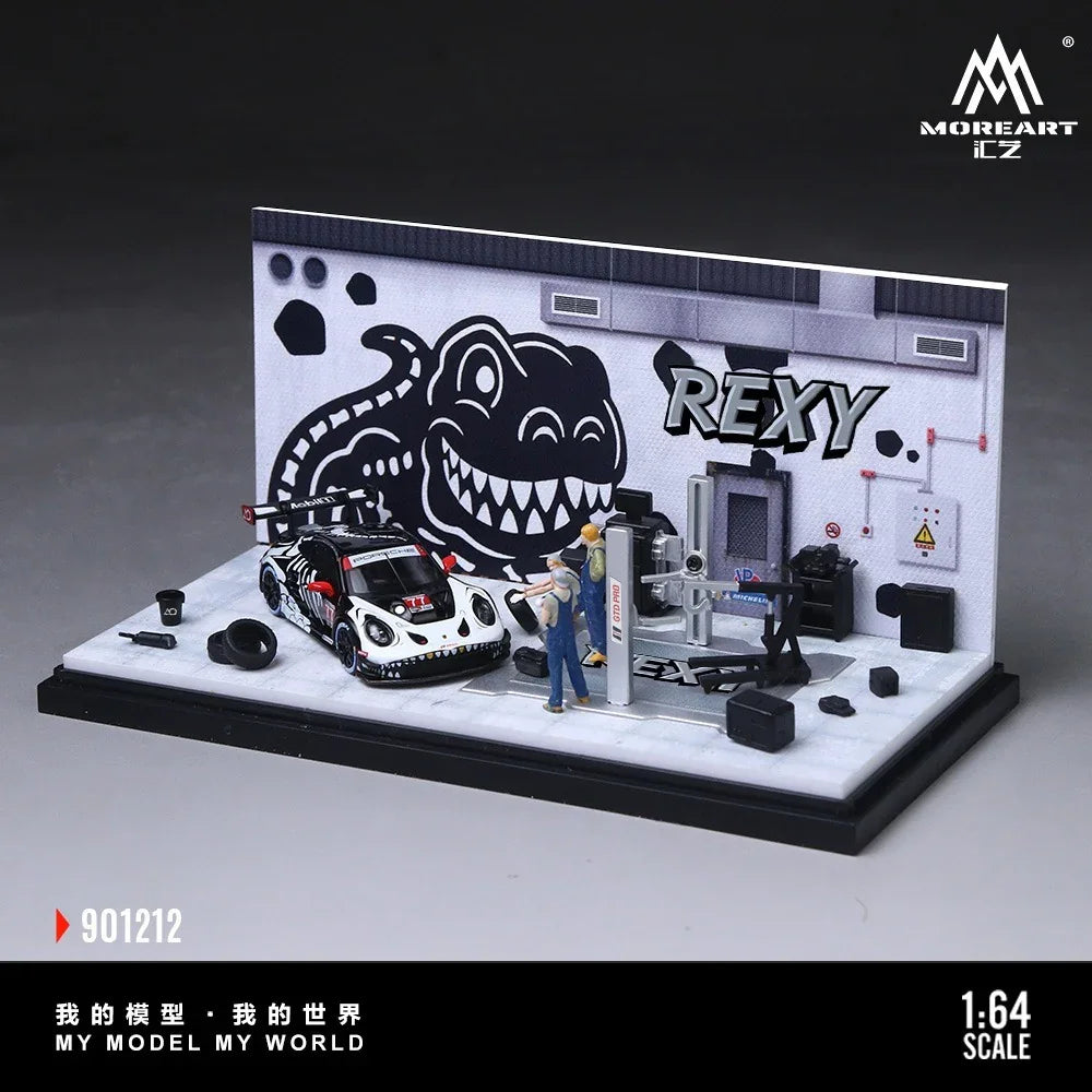 Premium scale diecast model car – *PRE-ORDER* Bone Dragon Painting Maintenance Room Diorama, 1:64 Scale Collectible