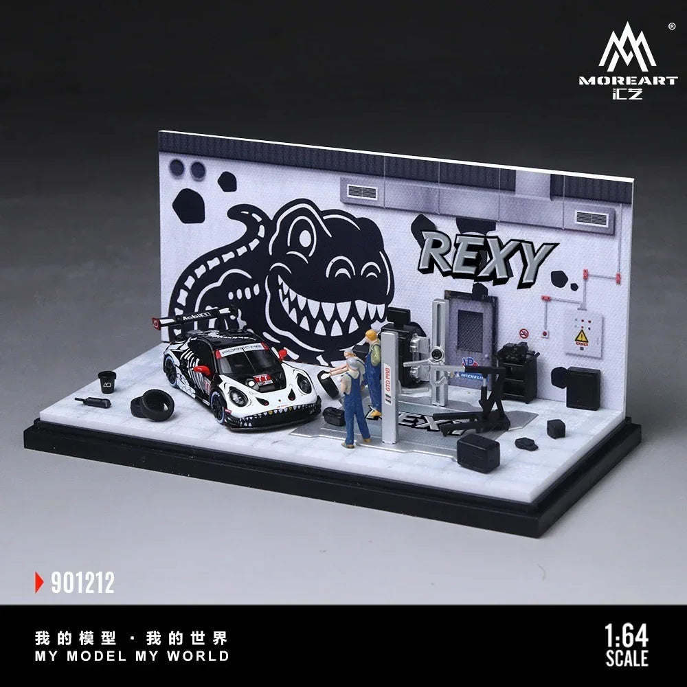 Premium scale diecast model car – *PRE-ORDER* Bone Dragon Painting Maintenance Room Diorama, 1:64 Scale Collectible