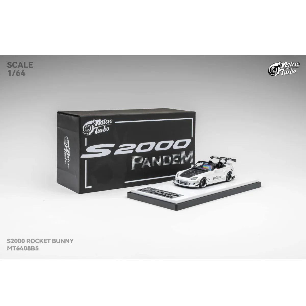 *PRE-ORDER* Custom Honda S2000 RB, 1:64 Scale (Metallic White)