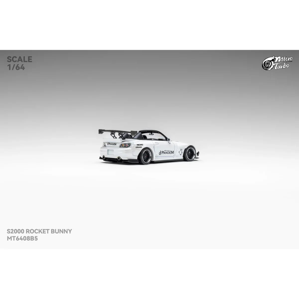 Premium scale diecast model car – *PRE-ORDER* Custom Honda S2000 RB, 1:64 Scale (Metallic White) Collectible