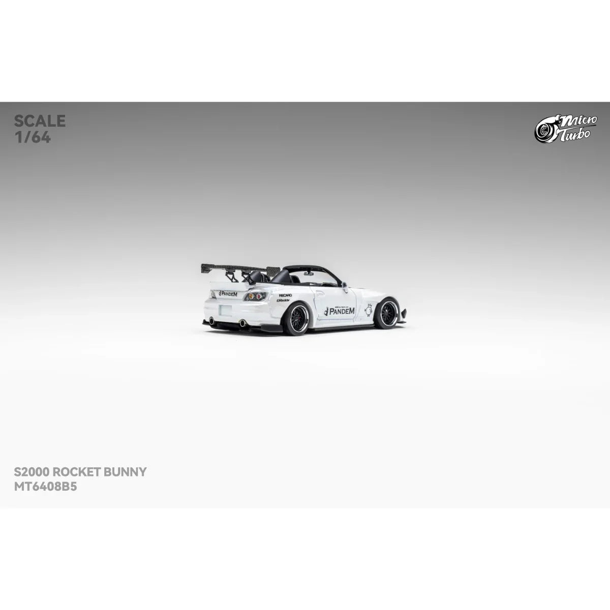 *PRE-ORDER* Custom Honda S2000 RB, 1:64 Scale (Metallic White)