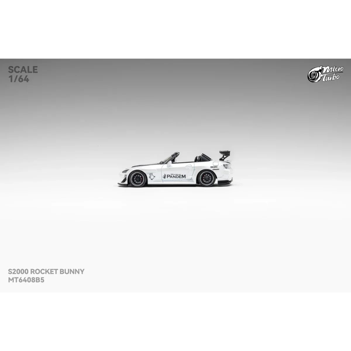 Premium scale diecast model car – *PRE-ORDER* Custom Honda S2000 RB, 1:64 Scale (Metallic White) Collectible