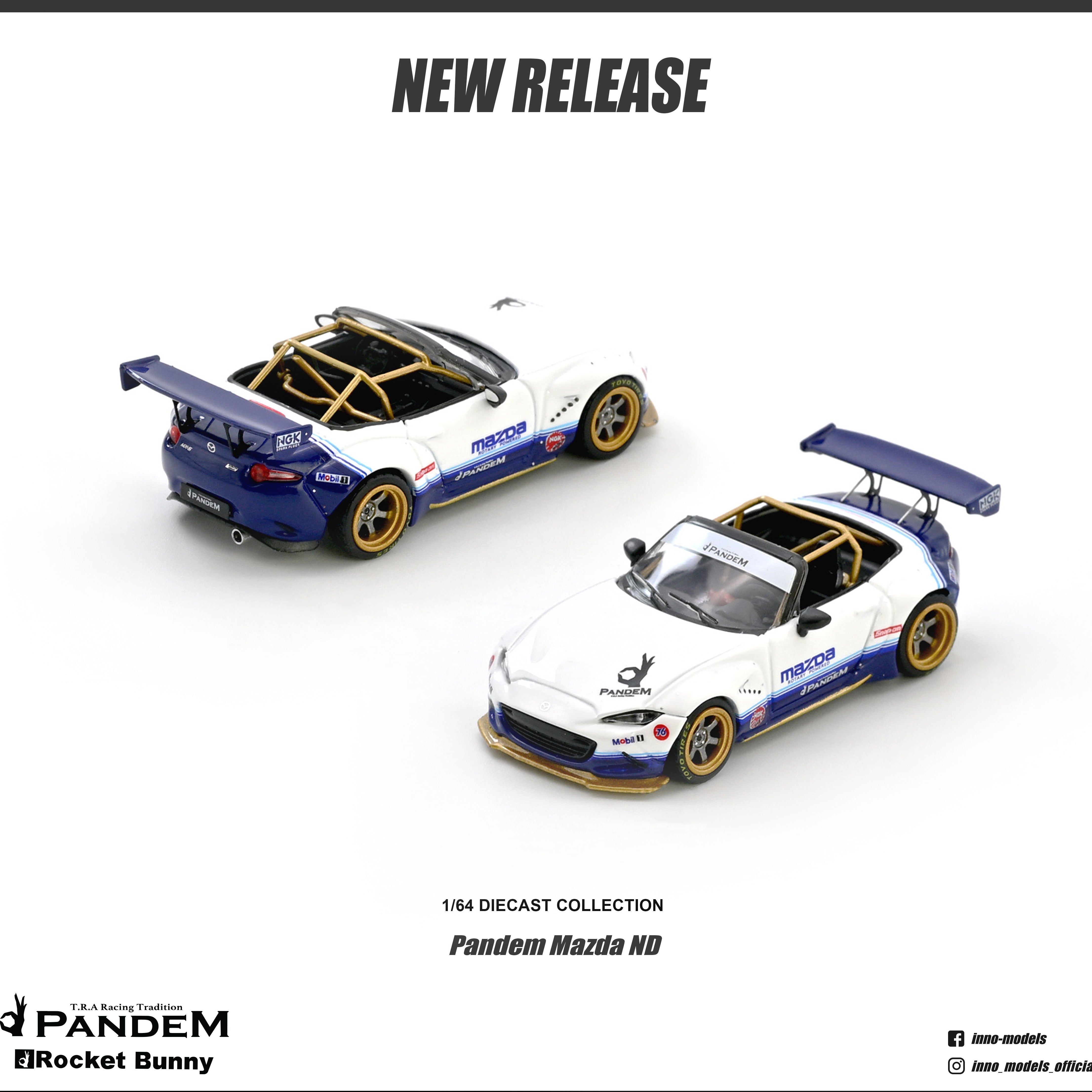 *PRE-ORDER* Mazda MX-5 (ND) Miata " Pandem Rocket Bunny" V1.0, 1:64 Scale