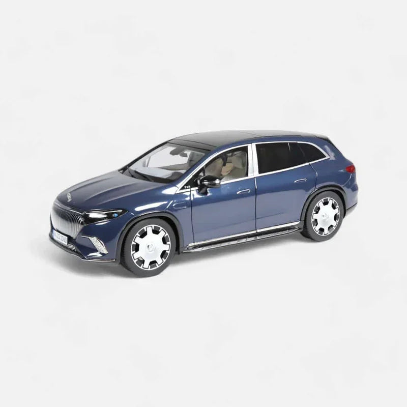 Premium scale diecast model car – Mercedes-Maybach EQS SUV, 1:18 Scale (Sodalith Blue) Collectible