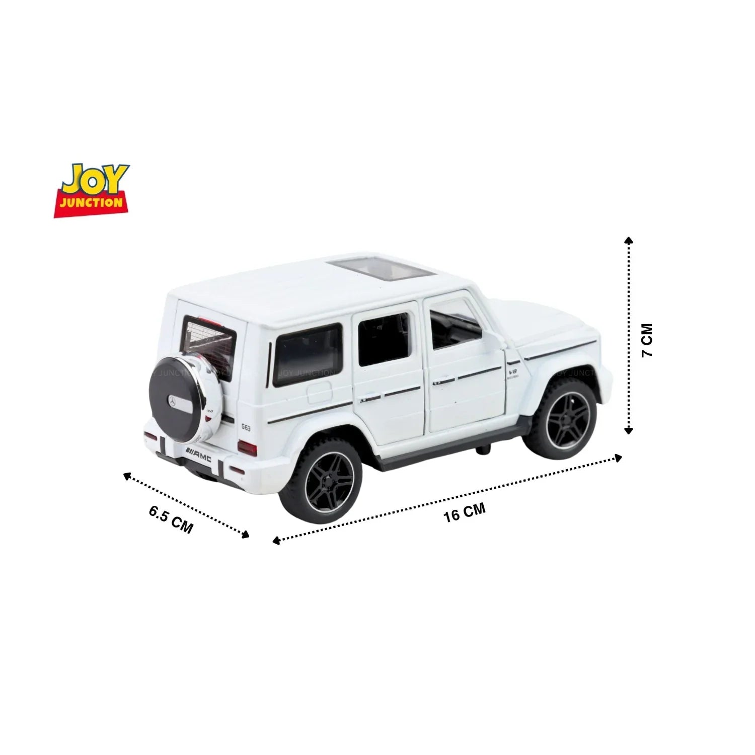 Premium scale diecast model car – Mercedes Benz G Wagon Pullback Toy Car - Light, Sound with Openable Doors, 1:32 Scale Collectible