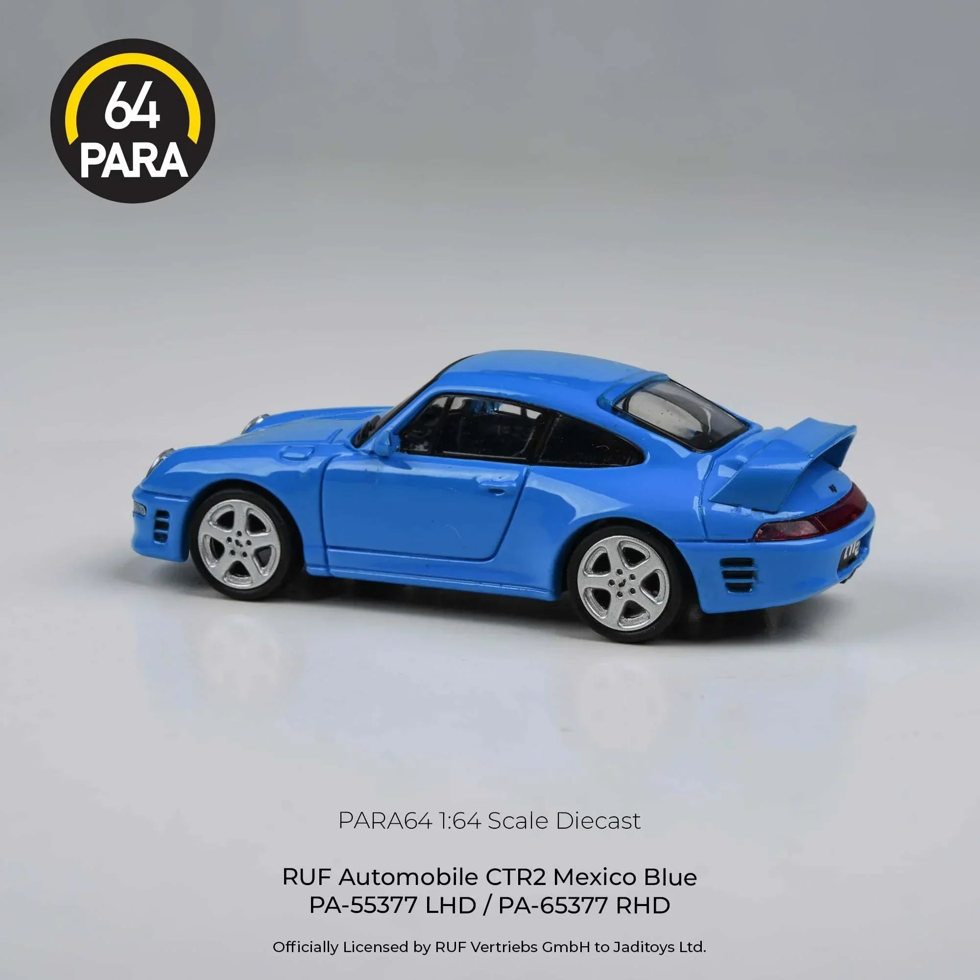 Premium scale diecast model car – RUF CTR2 LHD 1995, 1:64 Scale (Blue) Collectible