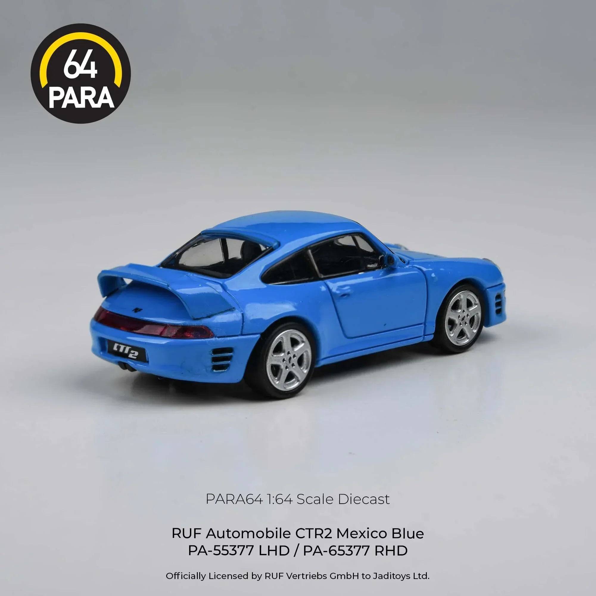 Premium scale diecast model car – RUF CTR2 LHD 1995, 1:64 Scale (Blue) Collectible
