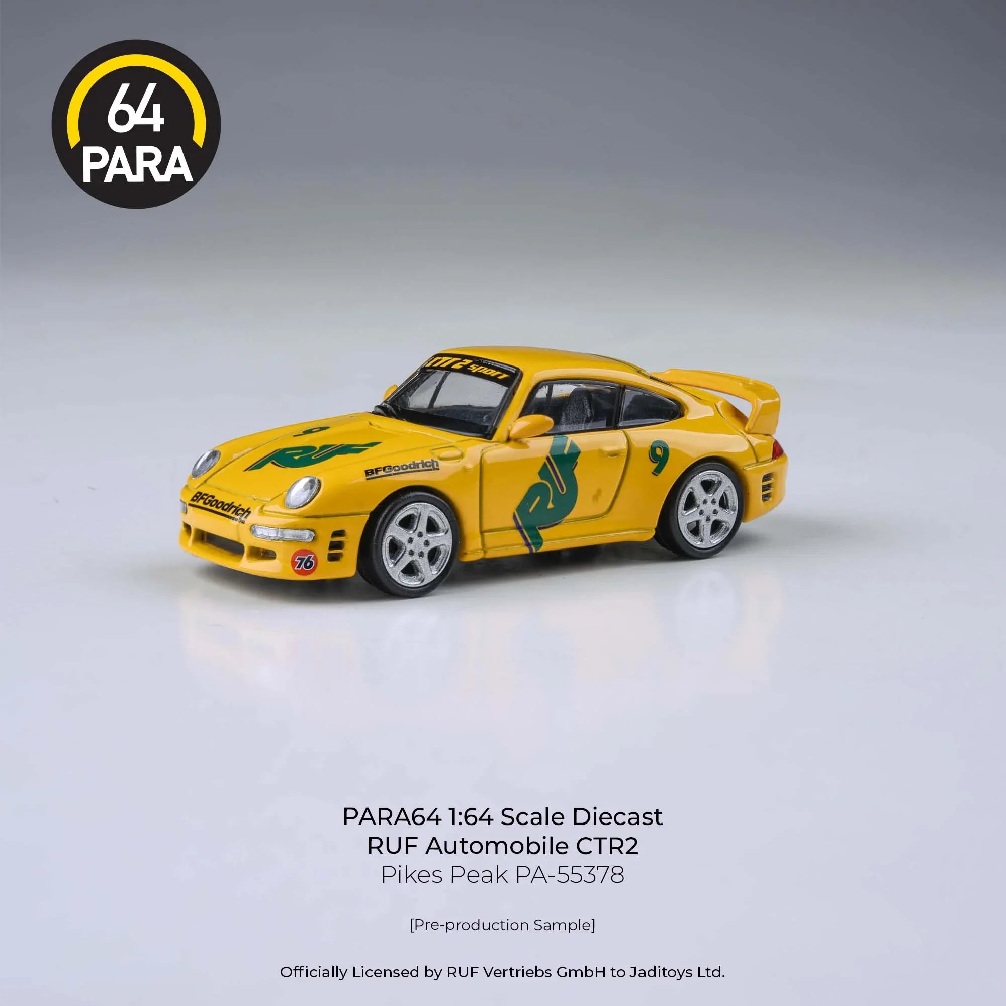 Premium scale diecast model car – *PRE-ORDER* RUF CTR2 Pikes Peak 1995, 1:64 Scale Collectible